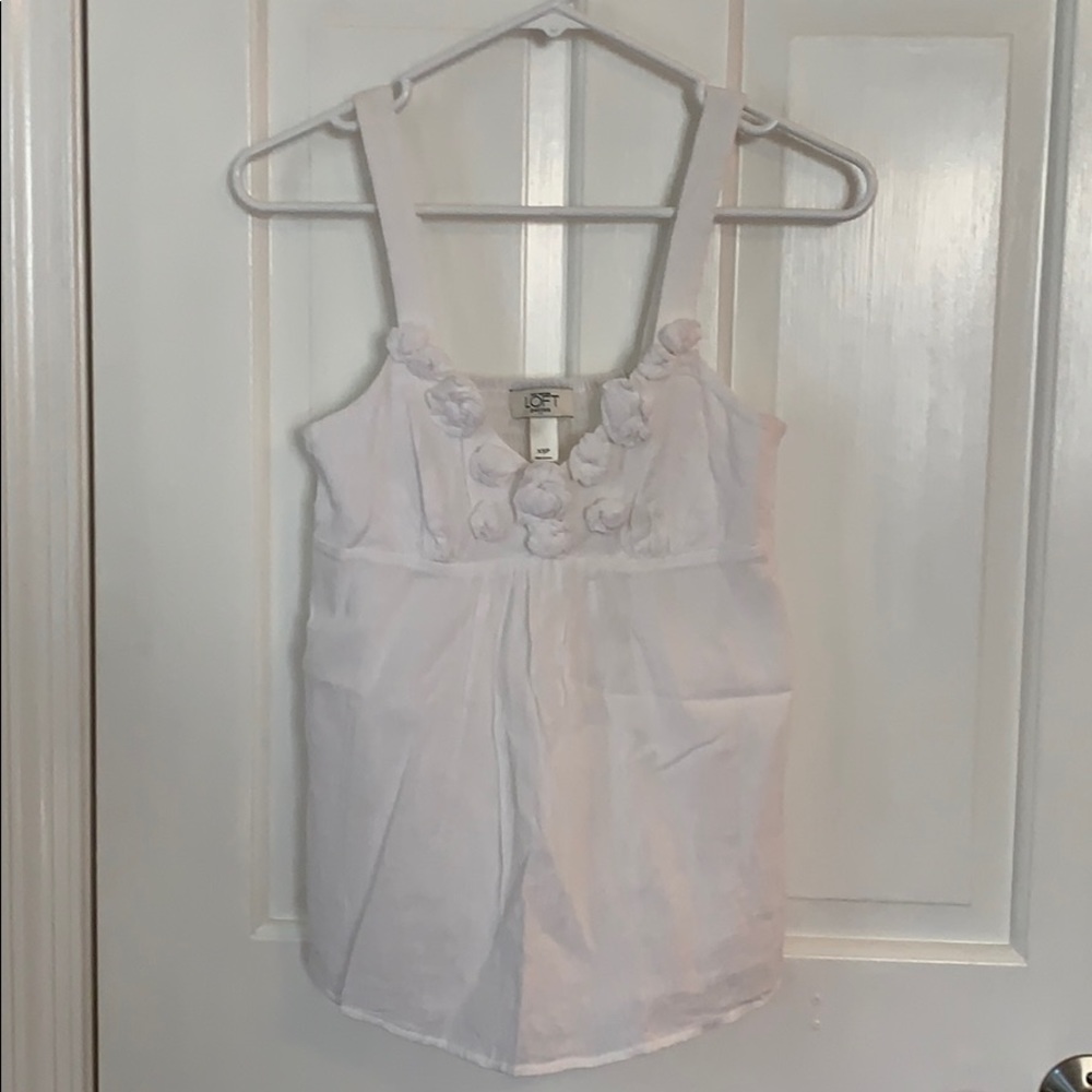 XSP white Loft floral top